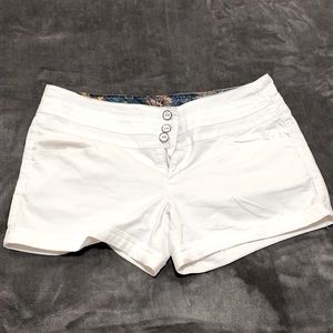 Copper Key white shorts.